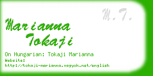 marianna tokaji business card